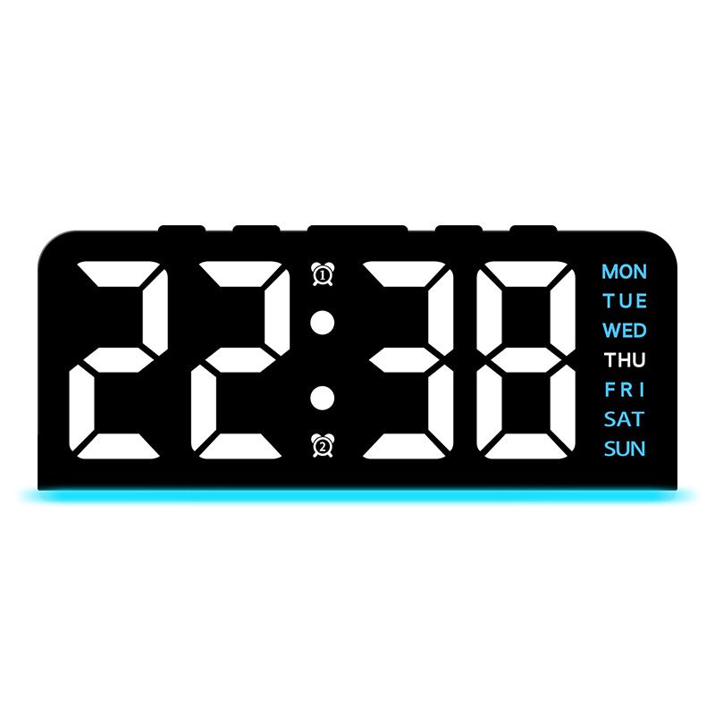 Innovative LED Large Character Ambient Light Date Desk Multifunctional Digital Alarm Clock GH8033_voghion.com
