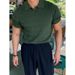Herrenbekleidung Sommer neues gestricktes Poloshirt Herren kurzärmeliges lässiges halbärmeliges Revers-T-Shirt in High-End-Slim-Fit-Oberteil_voghion.com
