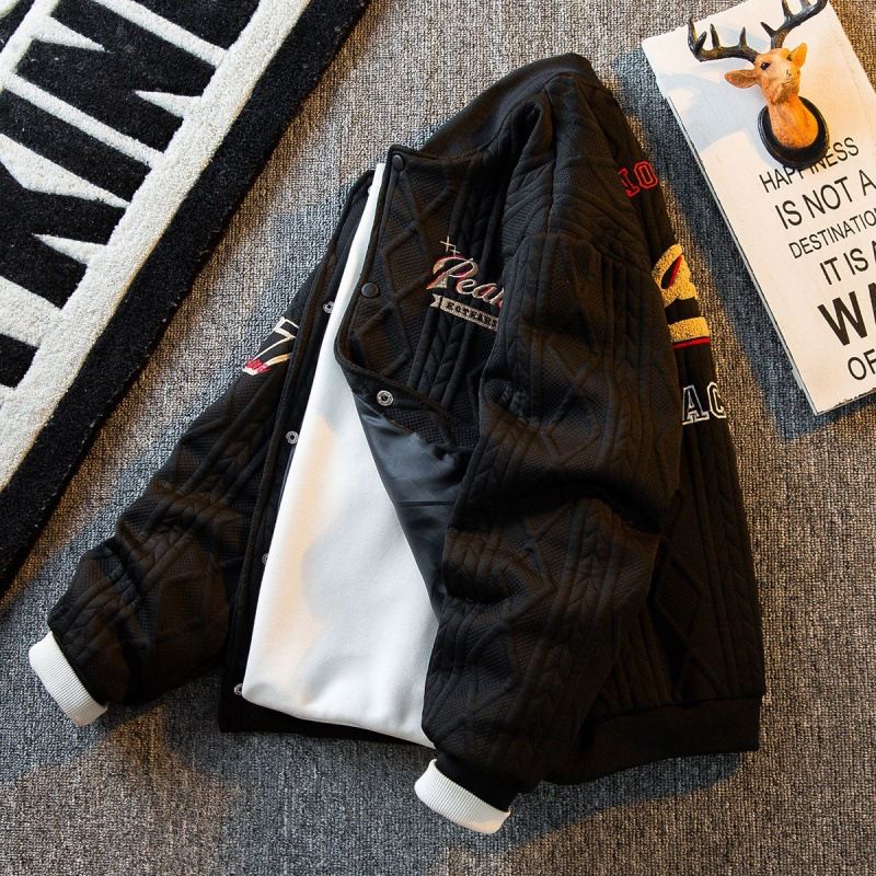 Chaqueta de béisbol de estilo retro americano de P9Paul, de peso pesado, para hombre, de marca de moda de primavera, chaqueta bomber para hombre, ropa de primavera_voghion.com