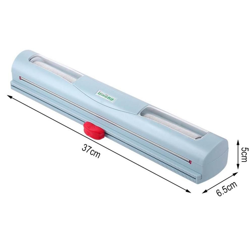 Dispenser per pellicola alimentare, taglierina, utensile da cucina, dispenser per pellicola trasparente, taglierina affilata in plastica, contenitore per utensili da cucina_voghion.com