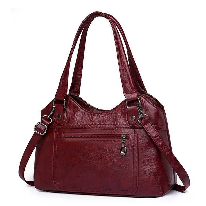 Frauen Tasche 2023 Neue Single Schulter Diagonal Straddle Handheld Tote Tasche frauen Große Kapazität Gewaschenes Leder Tasche Frauen der Tasche_voghion.com