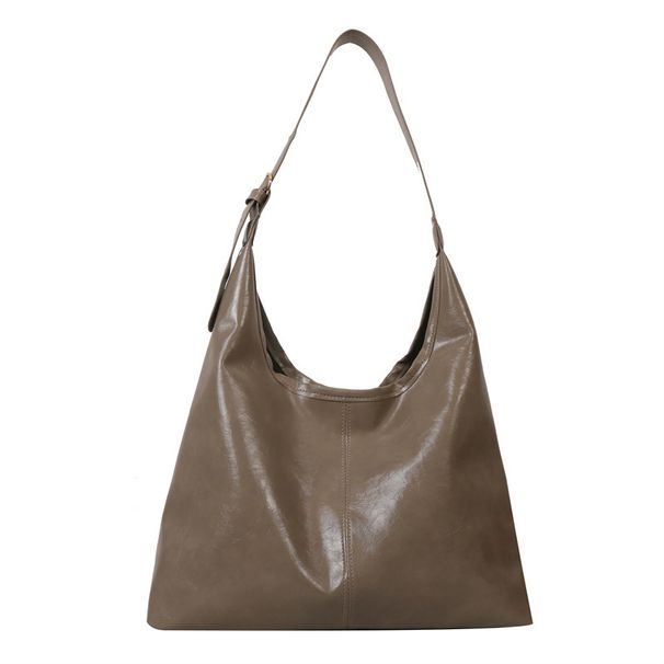 Borsa a tracolla casual da donna, versatile, grande, alla moda, autunno inverno 2023_voghion.com