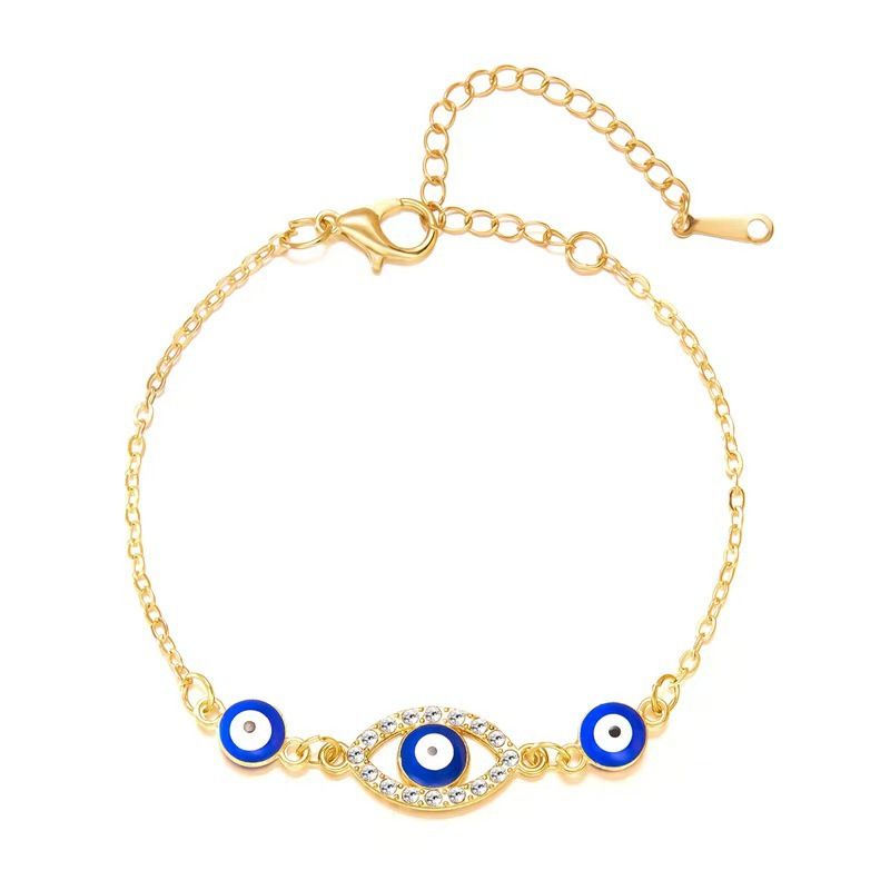 Braccialetto da donna con design semplice e alla moda, modello Devil's Hollow White Eye Jewelry_voghion.com