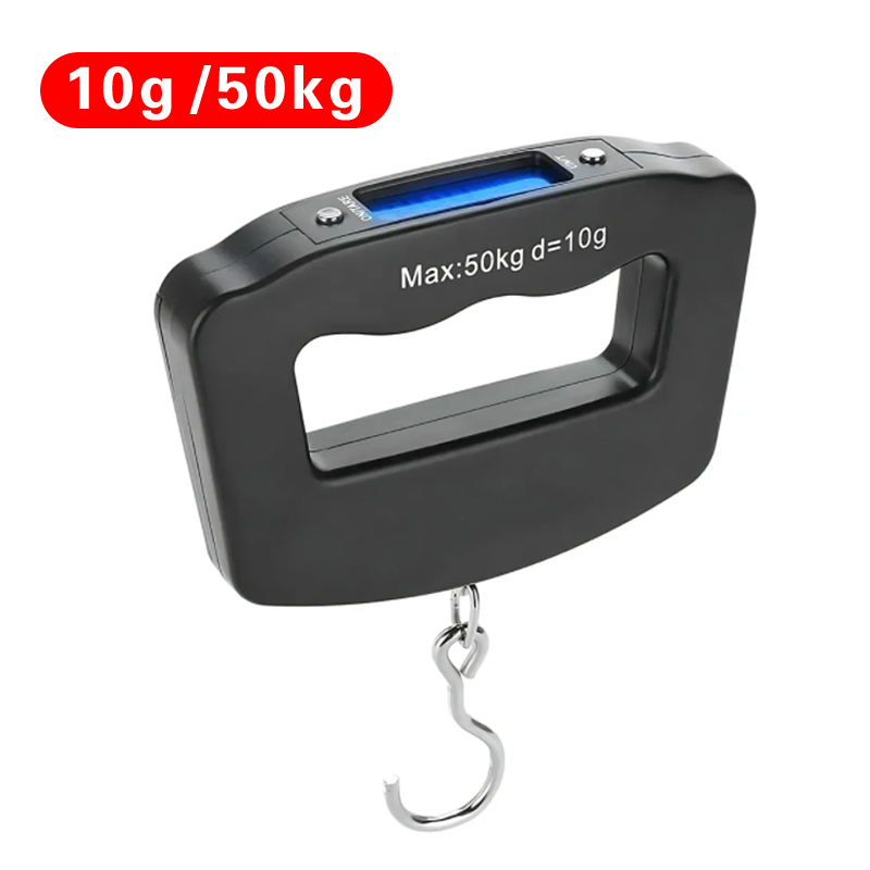 50 kg/10 g Digitale Gepäckwaage, elektronische tragbare Kofferwaage für unterwegs, mit Hintergrundbeleuchtung, elektronische Hängewaage für unterwegs_voghion.com