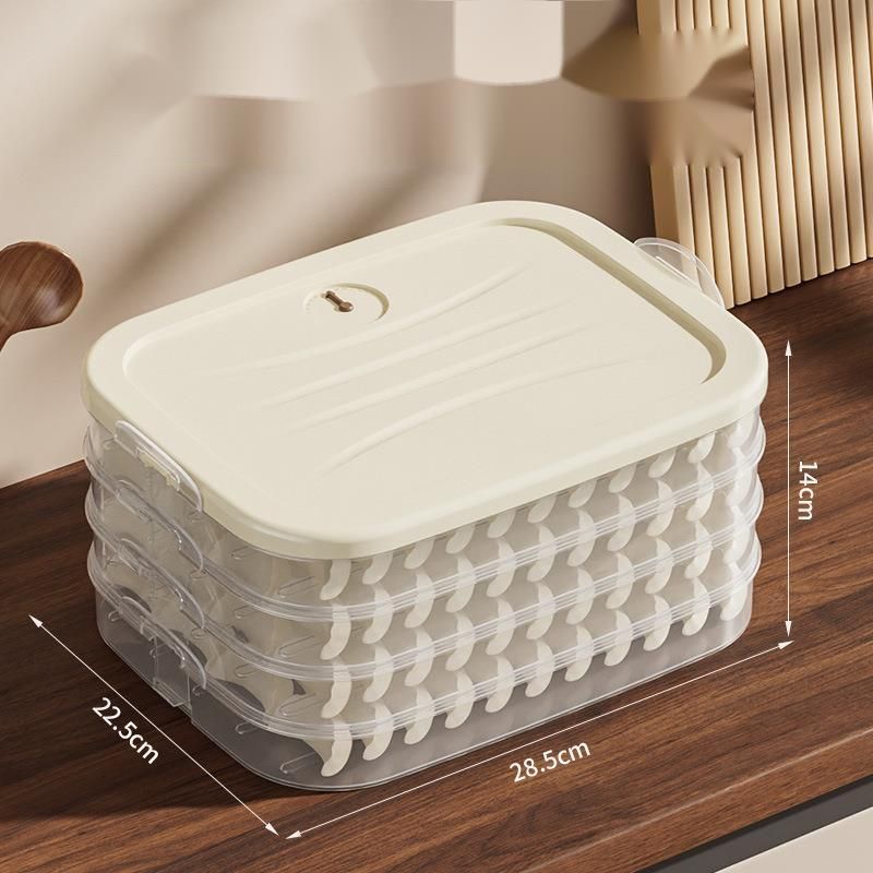 ★Chef's Dumpling Treasure Box★ | 3-in-1 Freezer-to-Oven Organizer | BPA-Free Clear Container + Bonus Steam Vents_voghion.com