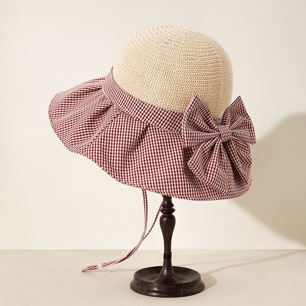 Neu Eimer Atmungs Großen Krempe Sonnenhut frauen Sommer UV Schutz_voghion.com