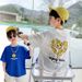 Kids Clothing Boys' summer pure cotton short-sleeved T-shirt Internet celebrity fashionable half-sleeved children's casual tops_voghion.com