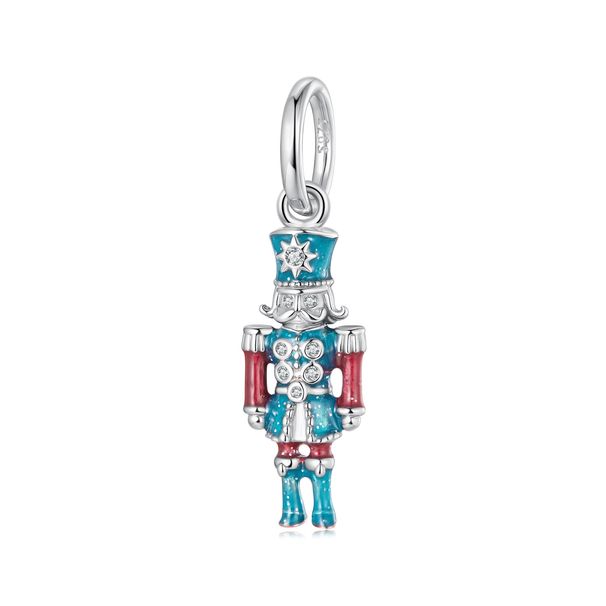 Nutcracker Pendant Charm Sterling Silver Charm, SCC3114_voghion.com