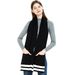 Women's Scarves new high-quality knitted wool scarf core-spun yarn solid color pocket scarf for men and women_voghion.com