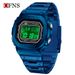 Sleek Square Digital Watch With LED Backlight – 50M Waterproof, Multifunctional & Durable For Men Sports Waterproof Swimming Watch_voghion.com