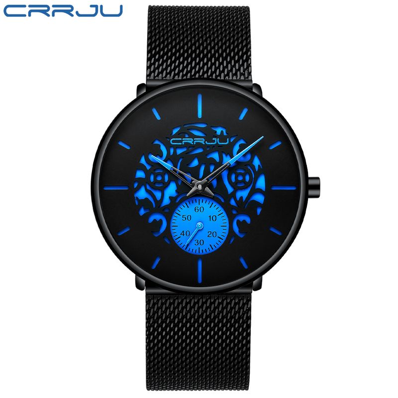 Herenhorloge Casual waterdichte mesh-band quartz horloge Unieke retro coole jurk_voghion.com