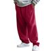 Pantaloni da jogging da uomo con elastico in vita e coulisse - Foderati in morbido pile, vestibilità comoda, gamba dritta, casual, da salotto e streetwear (diversi colori e taglie)_voghion.com
