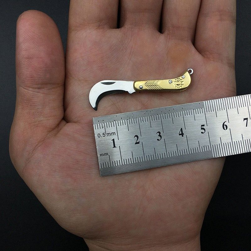 Exquisite Mini Hook Multi-Functional Gift Box Cutter Portable Small Folding Knife_voghion.com
