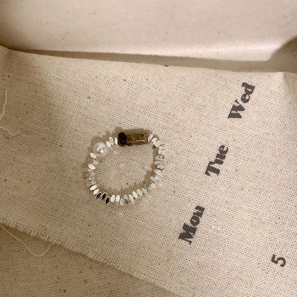 Anello in argento con perline di pietra occhio di tigre spezzato per donna, con indice di melad, nuovo stile cinese, etnico, color caffè_voghion.com