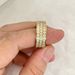 Inlaid Diamond Titanium Steel Ring Personality Fashion Design Three Rows Of Diamonds Trendy Niche Jewelry Index Finger_voghion.com