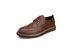 Men's Classic Brogue Leather Shoes - Stylish Pointed Toe Business Casual Shoes With Rubber Sole, Comfortable & Breathable For Daily Wear_voghion.com