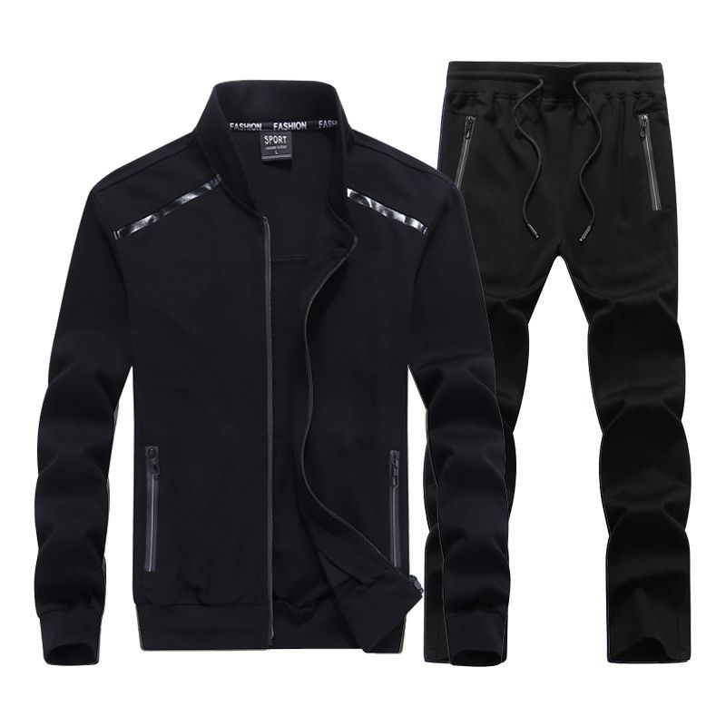 Men's Clothing Men's Spring Sports Suit Plus Size Sportswear Men's Fashion Casual Suit Elastic_voghion.com