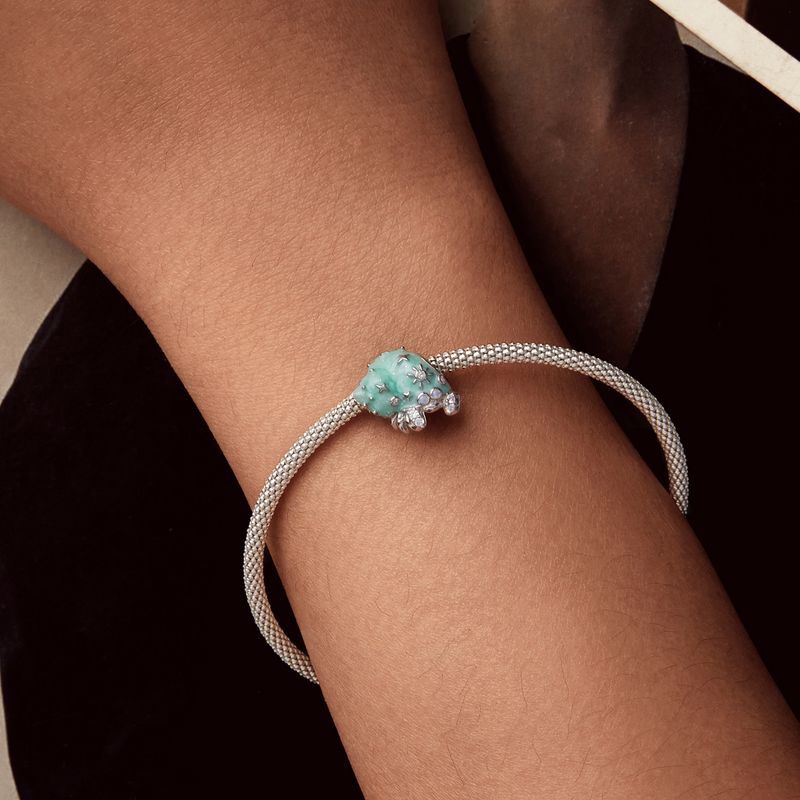 Hermit Crab Charm Sterling Silver Charm ,SCC3069_voghion.com