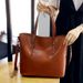 2022 New Women's Fashion Trend Oil Wax Leather Tote Bag Crossbody Shoulder Handbag_voghion.com