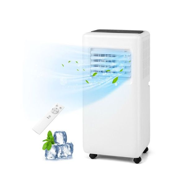 3-in-1 8000 BTU Portable Air Conditioner With Remote Control_voghion.com