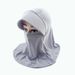 LazyZoom Maschera da collo estiva unisex con protezione UV integrata per ciclismo Facekini Cappello da sole in seta ghiacciata_voghion.com