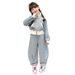 Girls' cardigan two-piece set 2024 new versatile western-style stand collar small jacket loose spring and autumn outfit_voghion.com