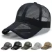 Gorra de béisbol de malla completa de verano de gran oferta, gorra de béisbol de secado rápido, protección solar, senderismo, golf, correr, gorra ajustable con cierre trasero_voghion.com