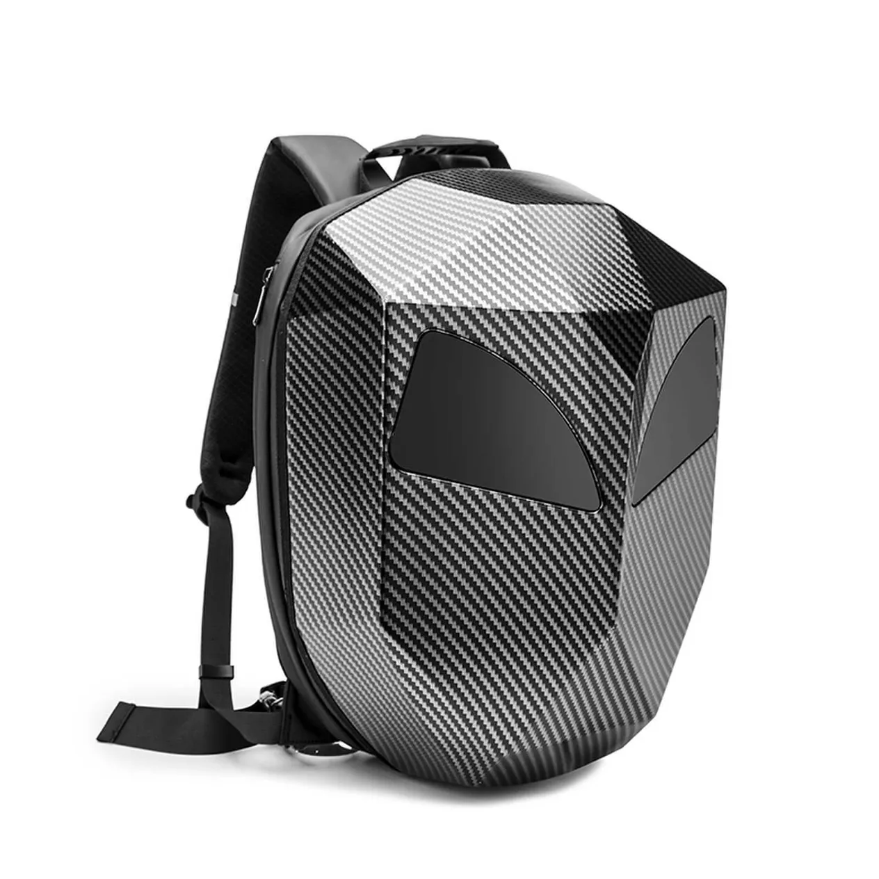 Accessoires de moto, sac à dos pour casque, sac de conduite Iron Hero, écran LED non lumineux, coque PC, sac à dos en nylon nu_voghion.com
