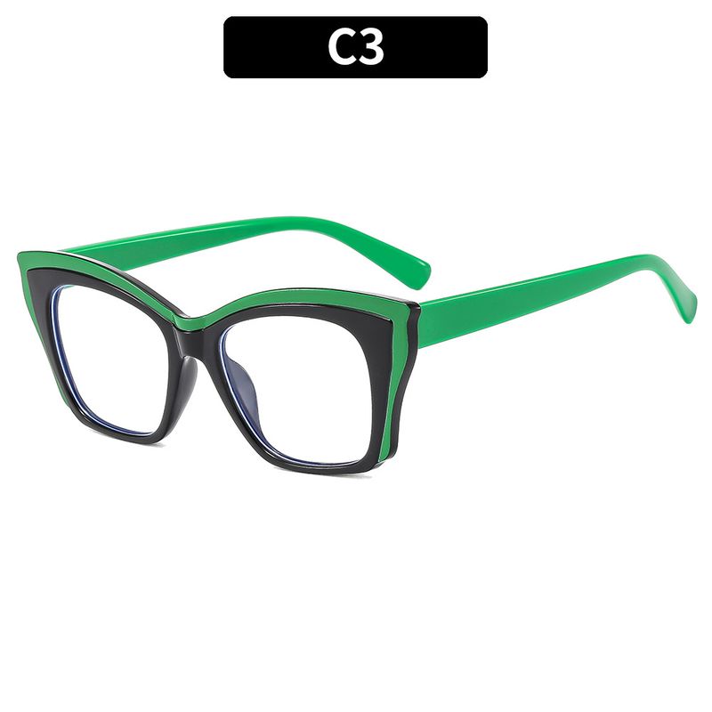 Europe And The United States Fashion Commuting Business Retro Square Frame Anti-blue Light Mirror Makeup Trend Women Cross-border Eyeglasses Frame_voghion.com