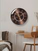 Yipula 7078 Ultra-Quiet Wall Living Personalized Round Home Wall-Mounted Modern Dining Room Quartz Clock_voghion.com