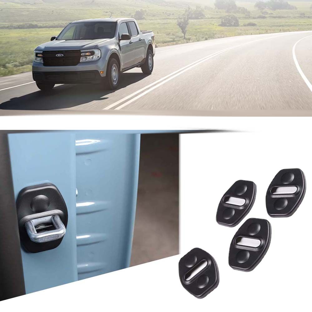 4PCS Door Lock cover Protect accessories For Ford Maverick 2023 2022 2021 Car sticker_voghion.com