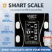 Smart Body With App Sync, LED Display, Durable Tempered Glass, Multifunctional Home Health Monitor, Battery Powered_voghion.com