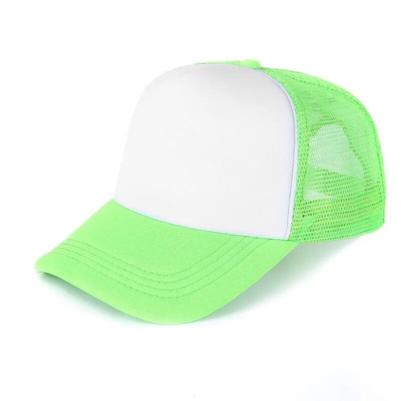 1 PC Unisex Cap Casual Plain Mesh Baseball Cap Adjustable Snapback Hats for Women Men Hip Hop Trucker Cap Streetwear Dad Hats_voghion.com