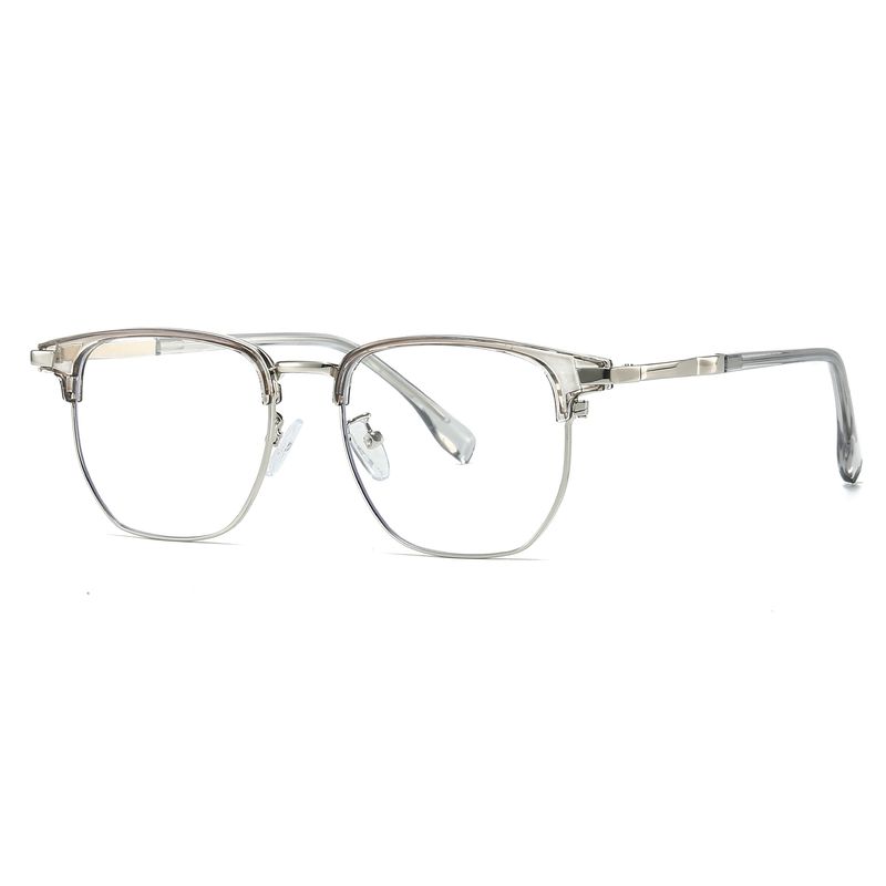 Half Frame Glasses For Men, Trendy And Handsome, Available Online For Myopia, Prescription Lenses, Anti Blue Light, Big Face Glasses_voghion.com