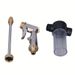 Pistola ad acqua per autolavaggio, pistola ad acqua schiumogena per uso domestico, impugnatura estesa, pistola ad acqua schiumogena ad alta pressione interamente in metallo, pistola ad acqua per la pulizia multiuso._voghion.com