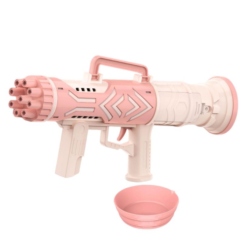 Happyhouse Seifenblasenmaschine, 9 Löcher, automatischer Raketenwerfer, Auslöser, Unterhaltung, große Menge Blasen, einfache Bedienung, Kleinkinder, Blasenspielzeug, Kinderspielzeug_voghion.com
