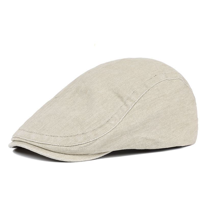Unisex Summer cowboy hat for men plain simple cap washed cowboy beret for women thin breathable forward hat_voghion.com