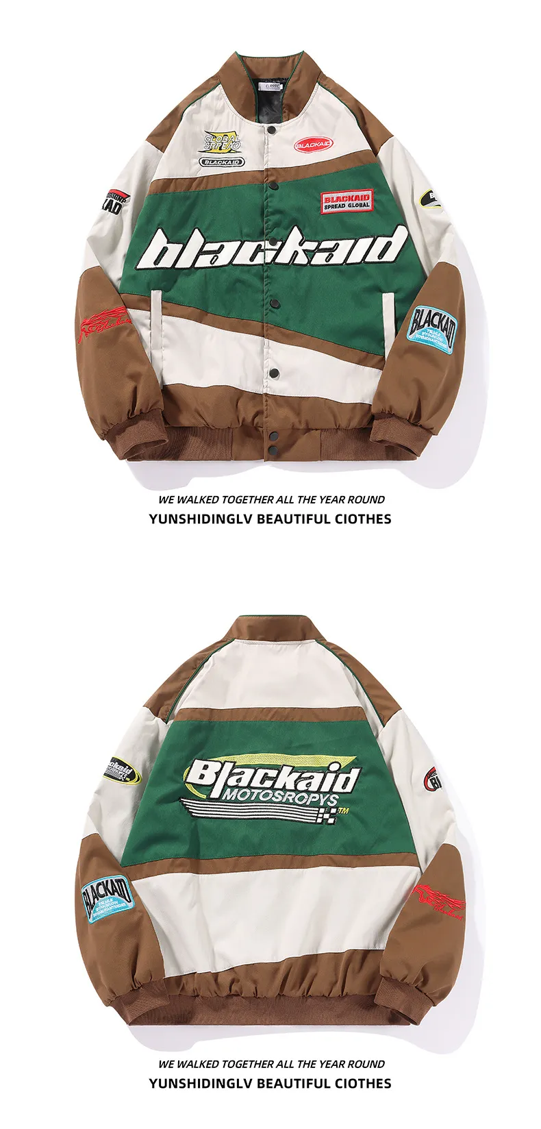 Vintage street fashion hip hop biker jacket for men_voghion.com
