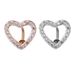 Schmuck Europäische und amerikanische Mode Zirkon Ring herzförmiger Nabelknopfpiercing_voghion.com