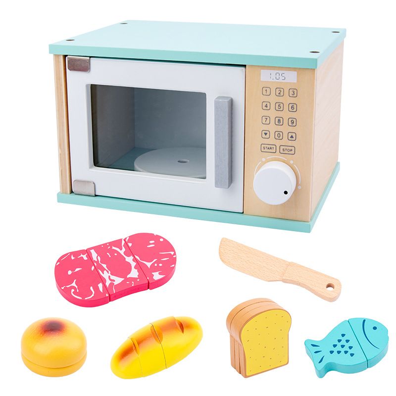 Houten speelgoed voor kinderen Broodrooster Sapcentrifuge Koffiezetapparaat Blender Meisjes Speelhuis Keuken Speelgoedset_voghion.com