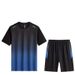 Men's Beach Sportswear Suits Short-Sleeved Equipment Running T-Shirt Shorts Basketball Sports Suit Training Clothes_voghion.com