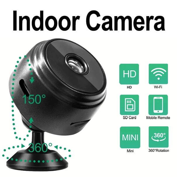 Mini kamera Wi-Fi A9 1080P, monitoring bezpieczeństwa, bezprzewodowy zdalny monitoring wideo z noktowizorem, inteligentna kamera domowa Mini kamera DV HD_voghion.com