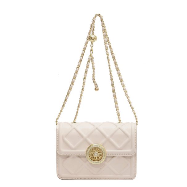Borsa piccola di alta qualità da donna, nuova tendenza 2023, borsa a tracolla monospalla con catena rombica, borsa a tracolla monospalla_voghion.com