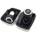 5/6 Speed 12mm Gear Shift Knob Lever Shifter Gaiter Boot For V-W Golf IV 4 G-TI R32 Bora Je-tta 1999-2004_voghion.com