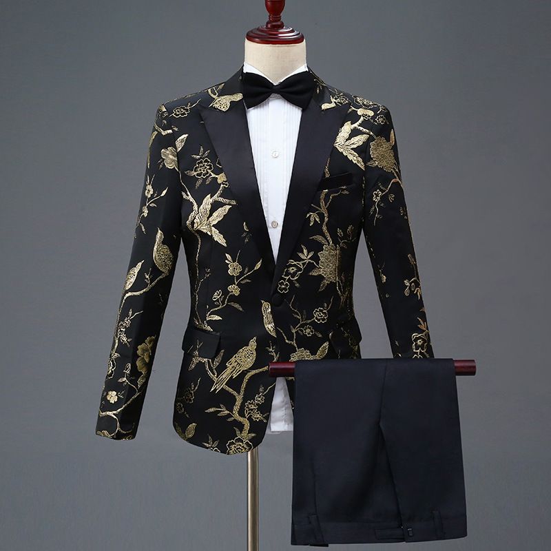 Abbigliamento da uomo Abito da uomo in jacquard Picchio, abito da presentatore, abito da coro_voghion.com