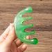 Resin Wide Teeth Head Scalp Massager Handheld Massage Comb For Scalp Care Five Teeth Meridians Massager For Head Caring Relaxation_voghion.com