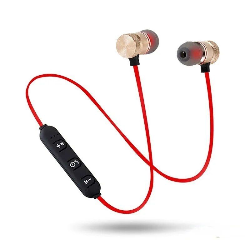 Cou sans fil Bluetooth 5.0, casque stéréo, casque de musique en métal avec microphone (tous_voghion.com