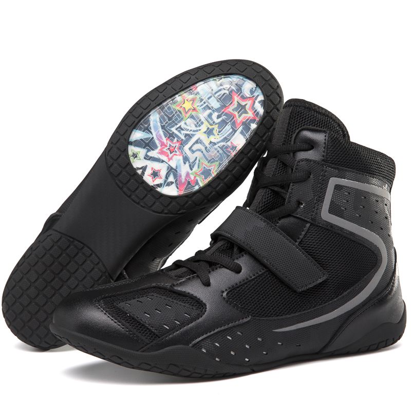 Professionelle männer Sanda hohe fass kampf, Taekwondo, kampfkunst training, wrestling schuhe, Thai boxing wettbewerb,_voghion.com