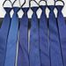 Cravatta da lavoro blu navy senza nodo con cerniera per uomo, 8 cm, da donna, per matrimoni formali, esibizioni corali_voghion.com
