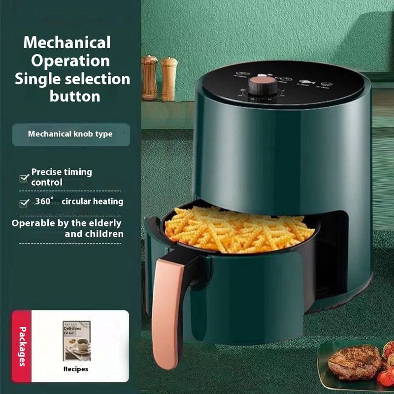 Intelligente ölfreie Heißluftfritteuse für den Hausgebrauch Ölfreie, vollautomatische, intelligente Pommes-Frites-Maschine mit großer Kapazität Multifunktionsofen_voghion.com